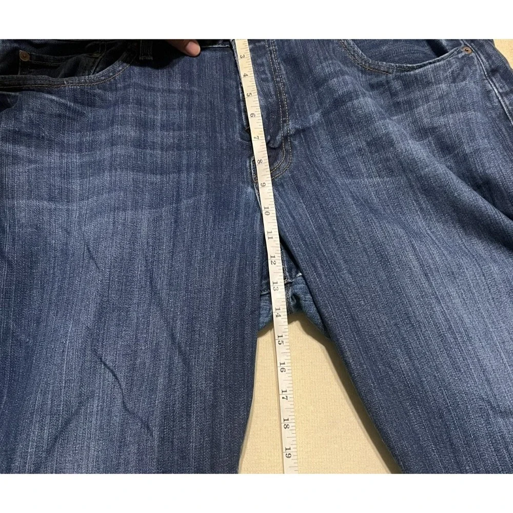 Lucky Brand Vintage Mens Blue Denim Straight Fit Dark Wash Casual Pants 40x30